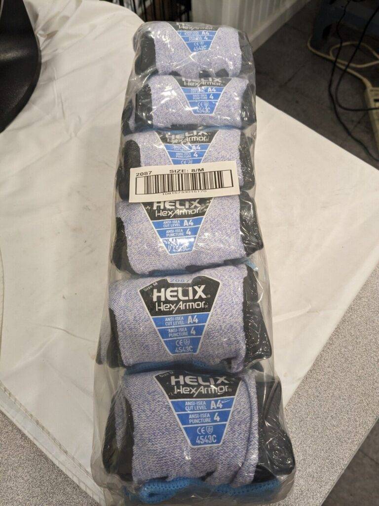 HexArmor Foam Nitrile Palm HPPE Fiberglass Gloves Sz M Qty 12 2087-M (8)