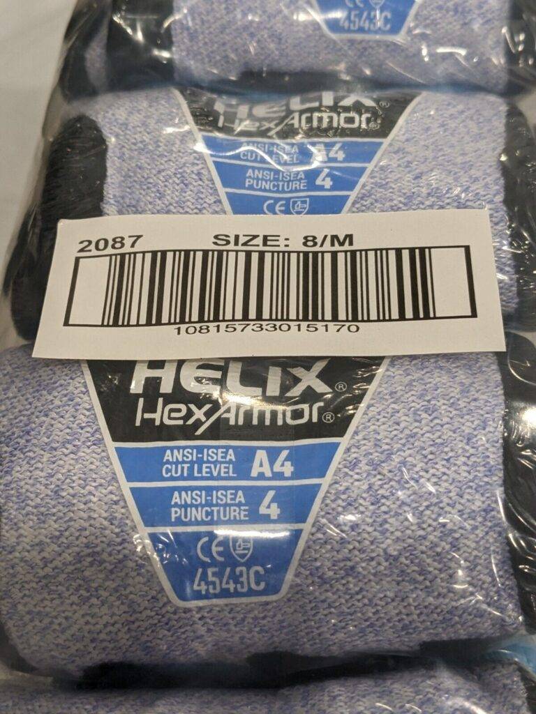 HexArmor Foam Nitrile Palm HPPE Fiberglass Gloves Sz M Qty 12 2087-M (8)