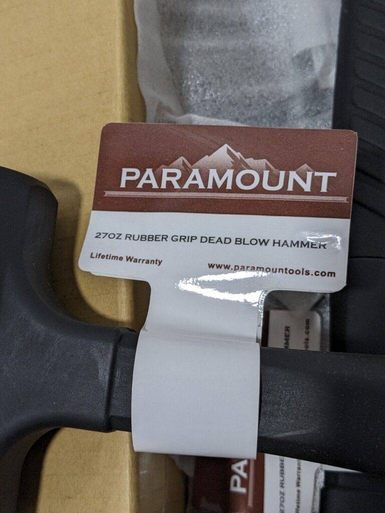 Paramount Rubber Dead Blow Hammer, 27 oz Head Qty 4 PAR-LST220766