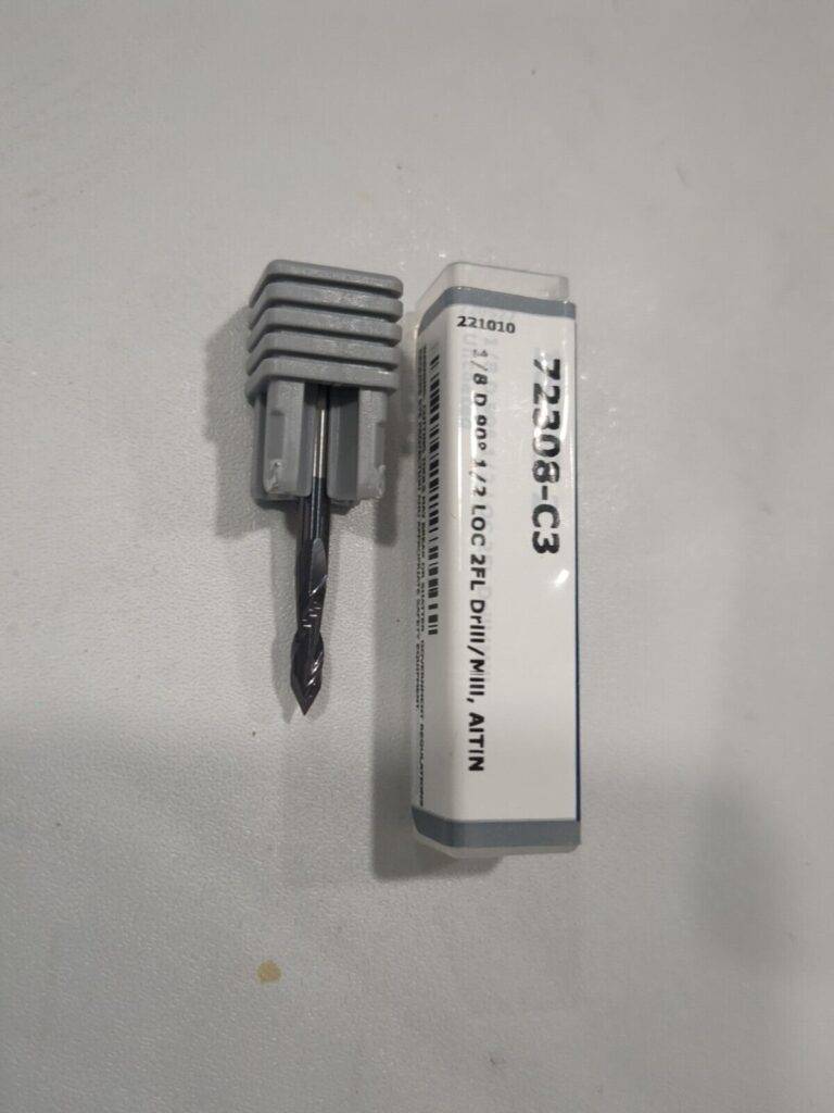 HARVEY TOOL Drill Mill 1/8" Dia 2 Flutes 90° Pt Solid Carbide 72308-C3
