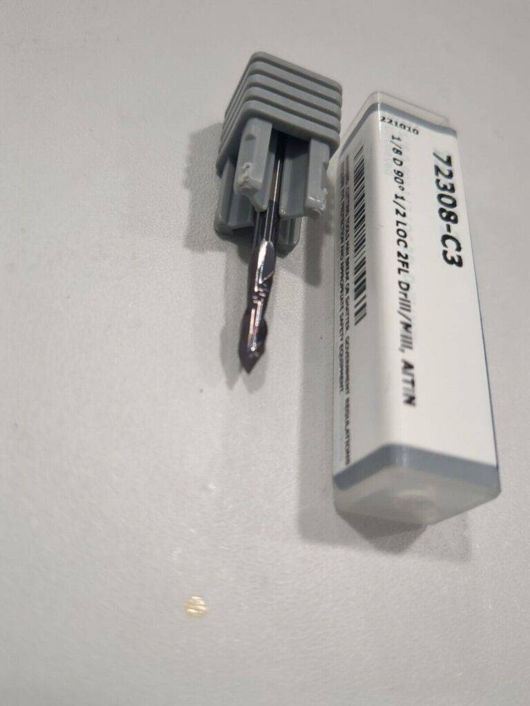 HARVEY TOOL Drill Mill 1/8" Dia 2 Flutes 90° Pt Solid Carbide 72308-C3