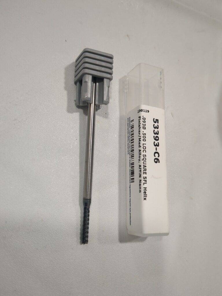 HARVEY TOOL Square End Mill: 3/32" Dia, 1/2" LOC, 5 Fl Solid Carbide 53393-C6