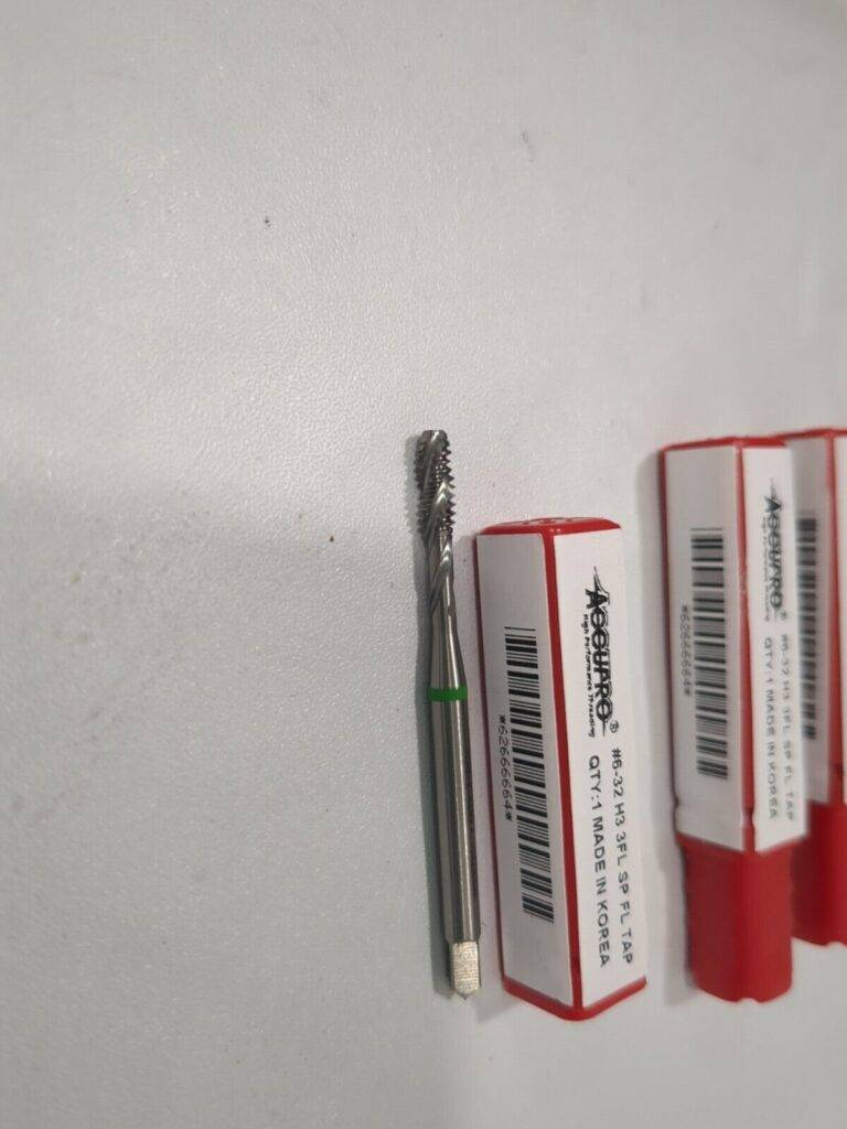 ACCUPRO 5pk Spiral Flute Taps: #6-32, 3 Fl HSS T2634243