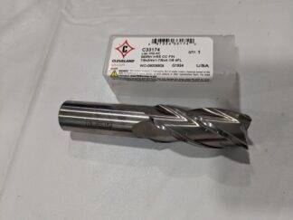 CLEVELAND Square End Mill: 7/8" Dia 4 Fl HSS C33174