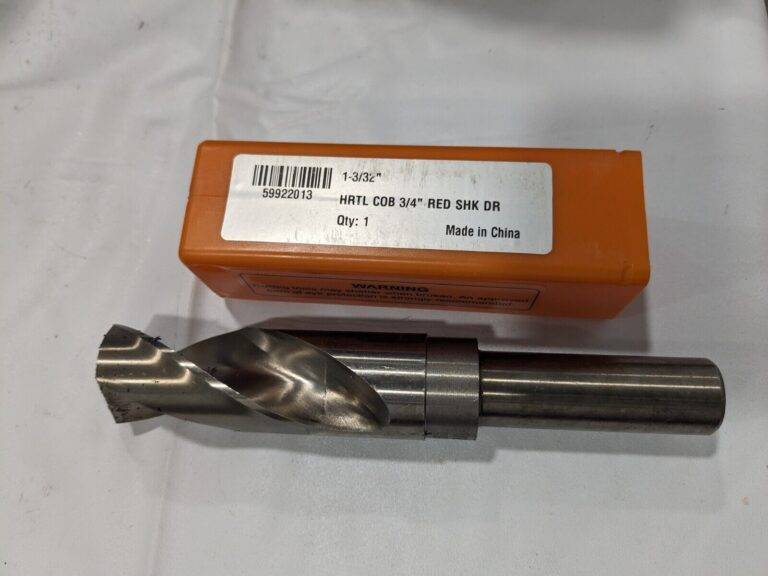 HERTEL Reduced Shank Drill Bit 1.0938''Dia 3/4''Shank Dia 135° Cobalt F.924.2778