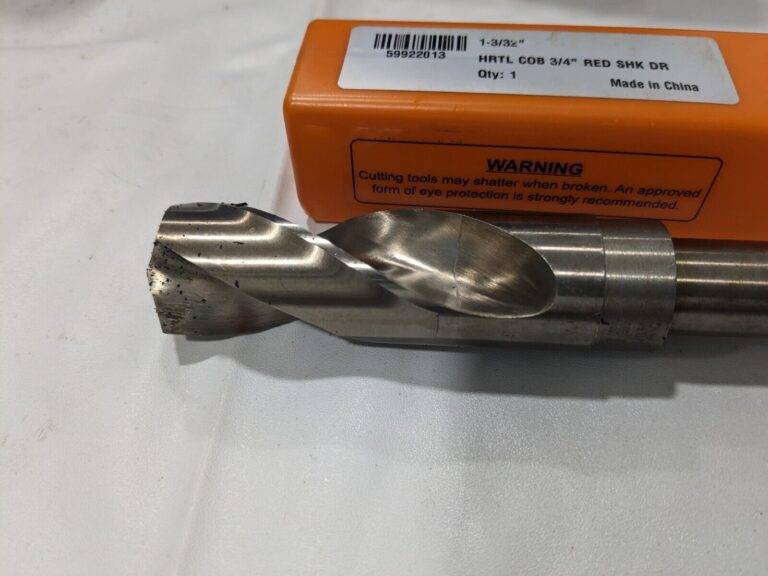 HERTEL Reduced Shank Drill Bit 1.0938''Dia 3/4''Shank Dia 135° Cobalt F.924.2778