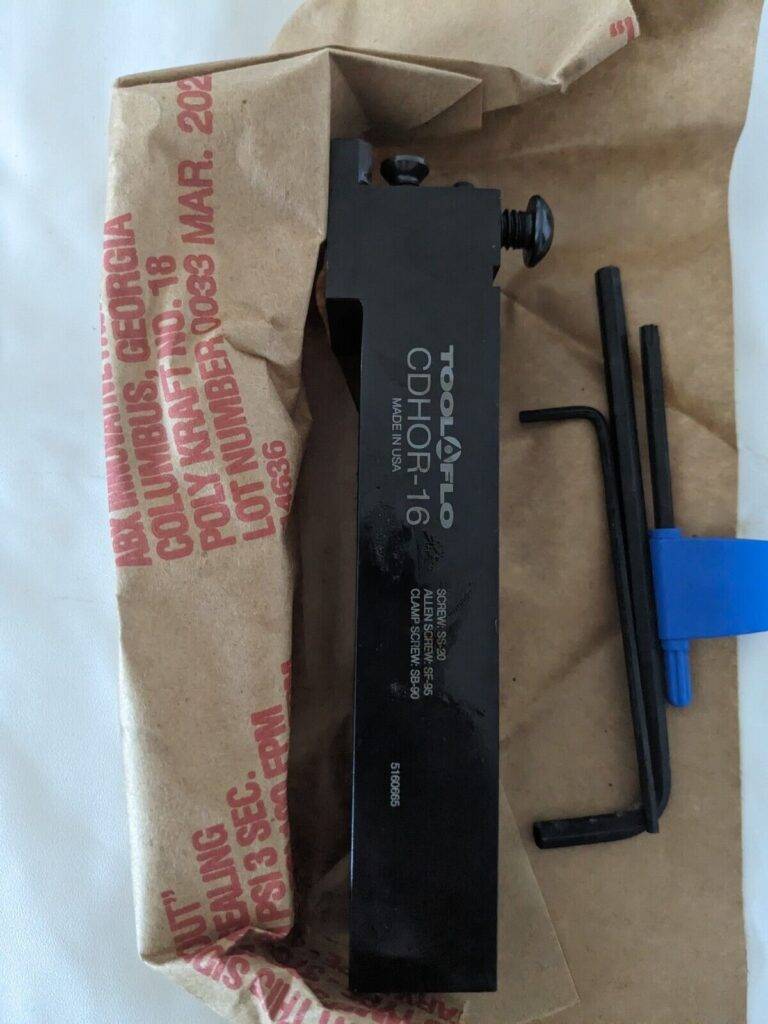 Tool-Flo Indexable Grooving Toolholder: CDHOR-16, External, RH 92101600