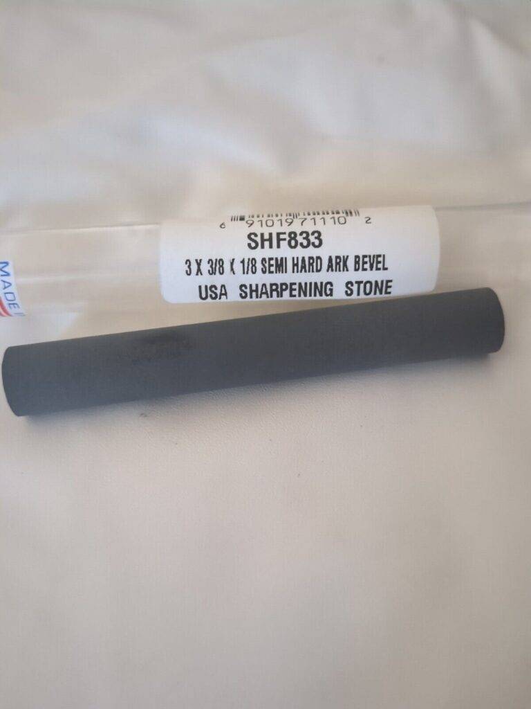 Sharpening Stone: 1/2'' Thick, Round, Arkansas Stone USHF883