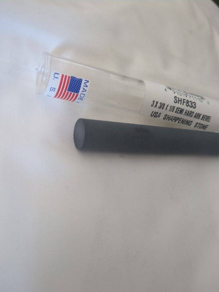 Sharpening Stone: 1/2'' Thick, Round, Arkansas Stone USHF883