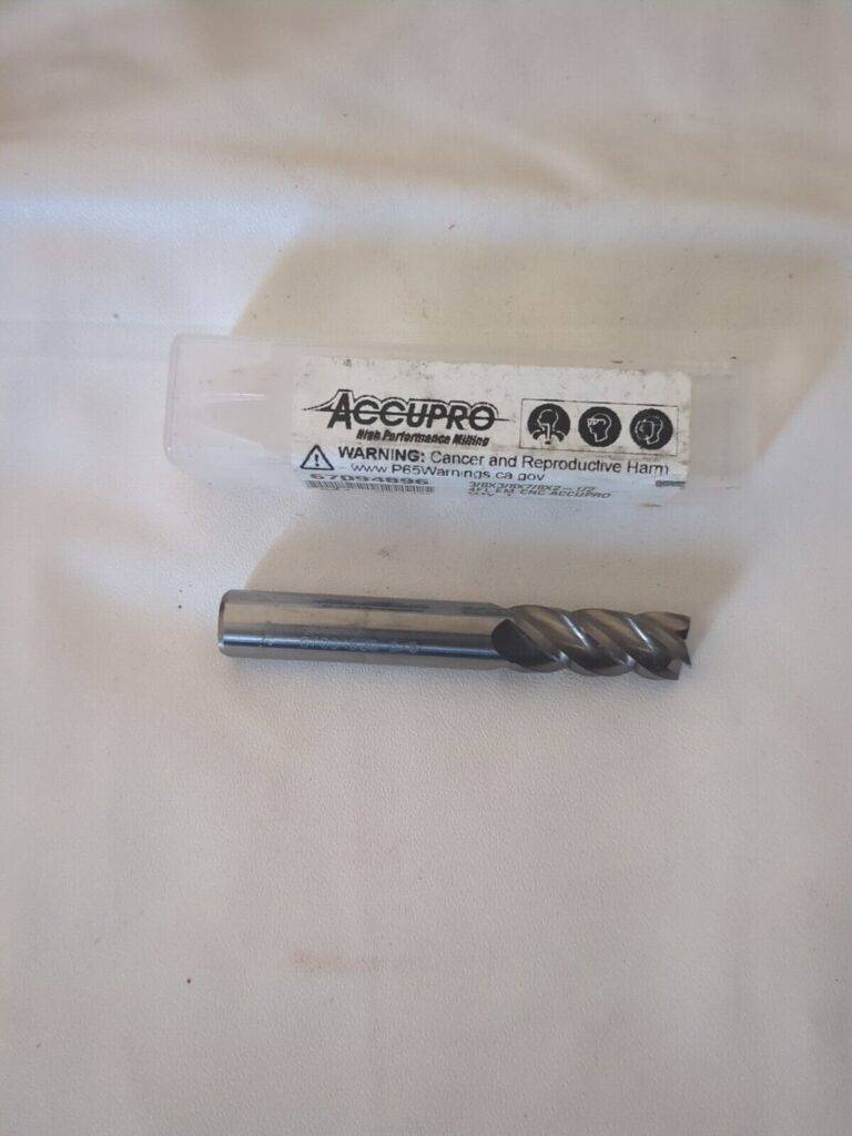 Accupro Square End Mill: 3/8" Dia, 7/8" LOC, 4 Fl carbide 12177084