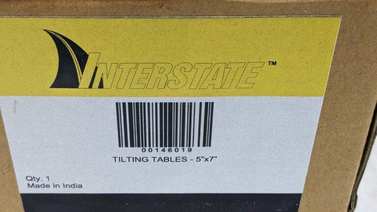 Interstate Tilting Table 5" X 7" -45 to 45 Degree Tilt Angle 00146019