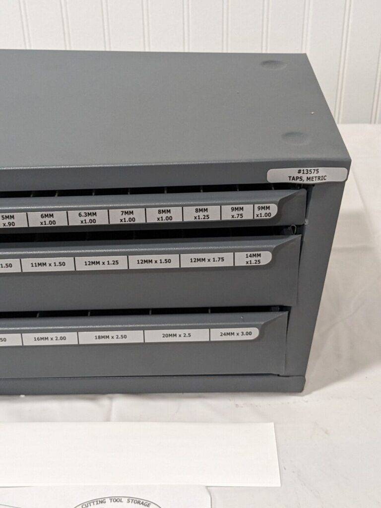 HUOT 3 Drawer, M3x0.50 to M18x2.50 Tap Storage 13575