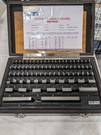 FOWLER 81 Pc Gage Block Set: 0.05 to 4'' Range, Economy Grade 53-672-081-0