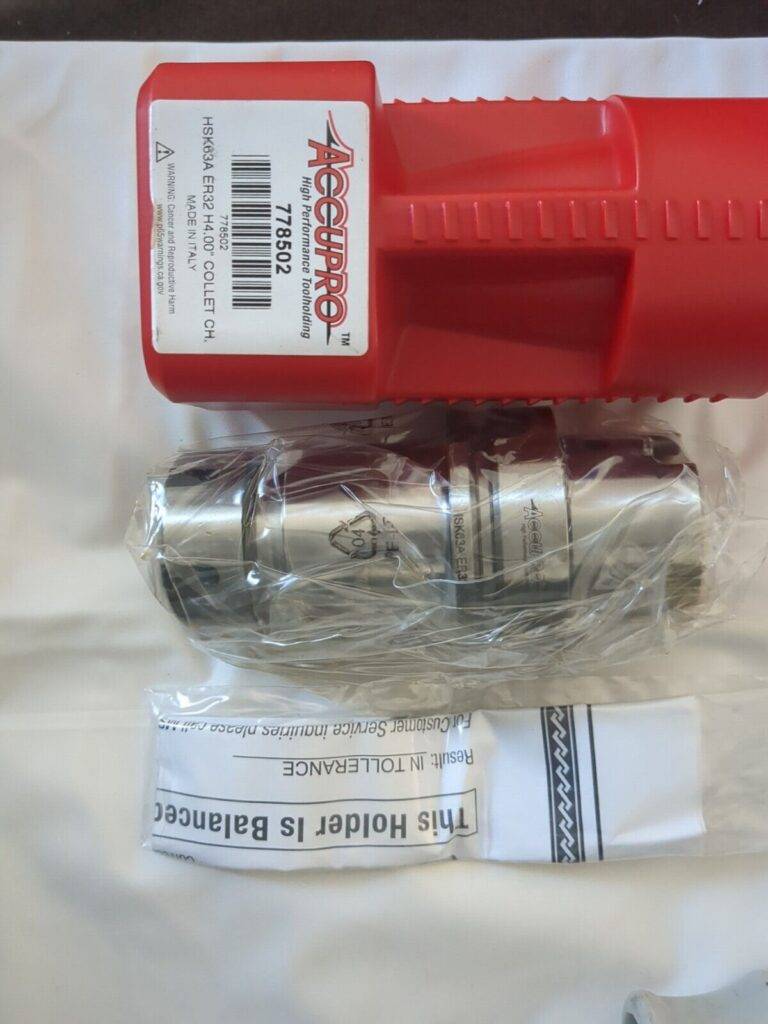 Accupro Collet Chuck 1/16to25/32" Cap ER32 Collet Hollow Taper Shank 778502