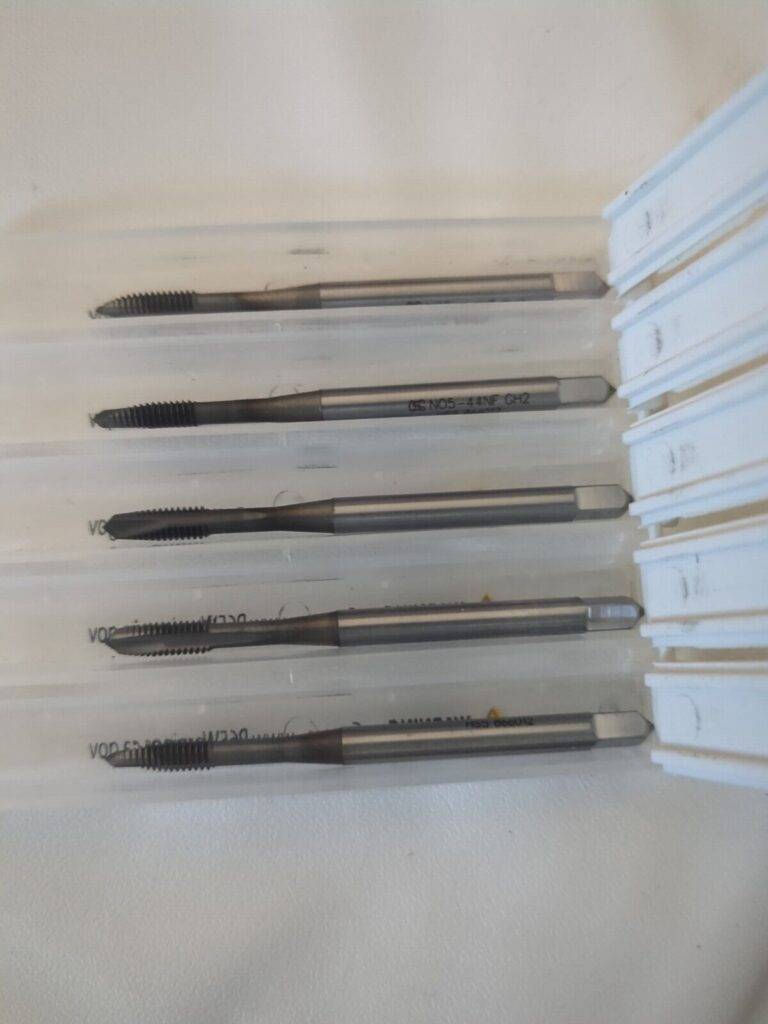 OSG 5pk Spiral Point Taps: #5-44 UNF, 2 Fl 2B Class of Fit, HSS 1207202
