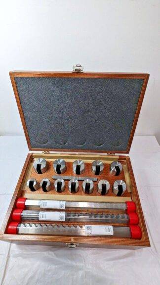 DuMont Minute Man 15 Piece Keyway Broach Set No. 80 Style D 10 to 14mm 44499