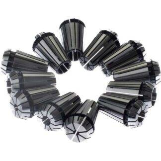 SECO Collet Set: 10 Pc, Series ER16 Increments of 0.0394" 02498439