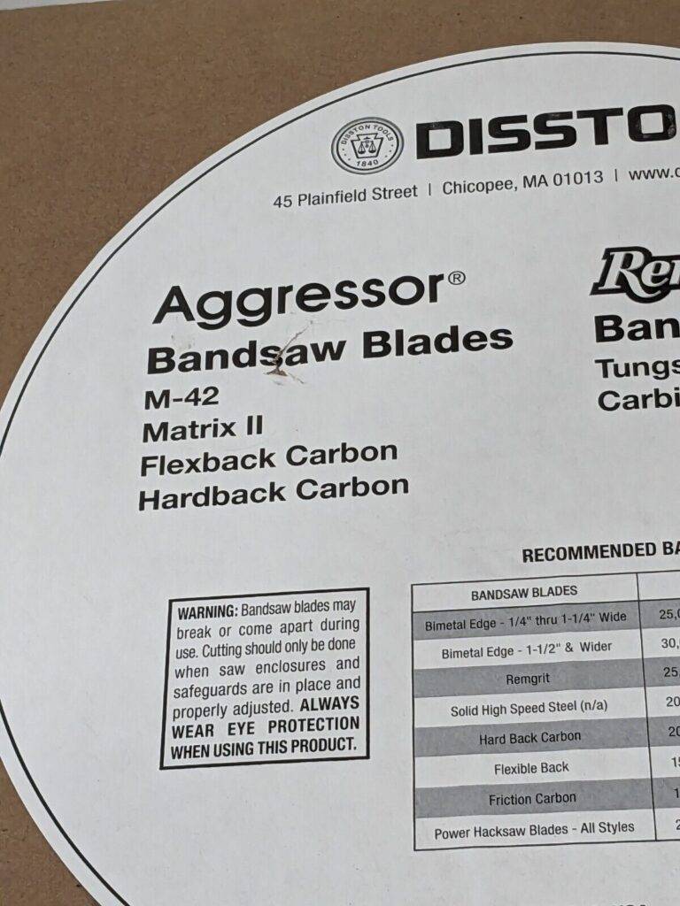 Disston Welded Band Saw Blade 10 TPI, 7' 9" L x 3/4" W x 0.032" Thick E1922
