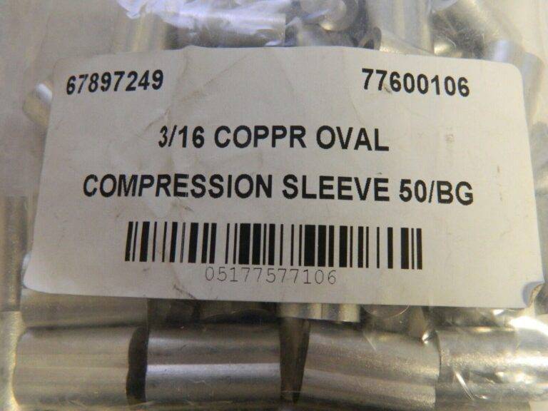 Pro 3/16" Oval Compression Sleeve Copper Pack of 50 776 00106