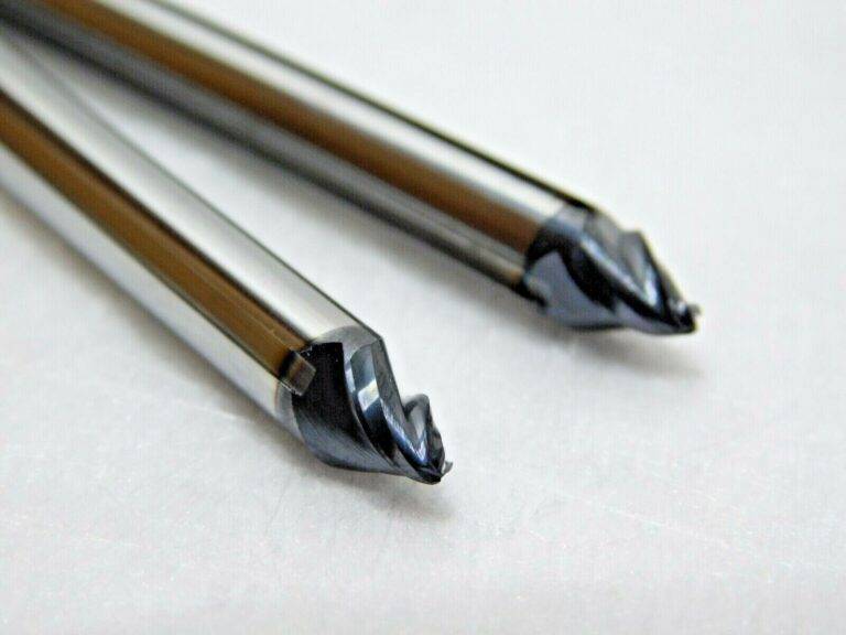 PROMAX Premium Carbide Tapered End Mills .065 x 6mm x 2.5" x 45D Qty 2 SPL1616