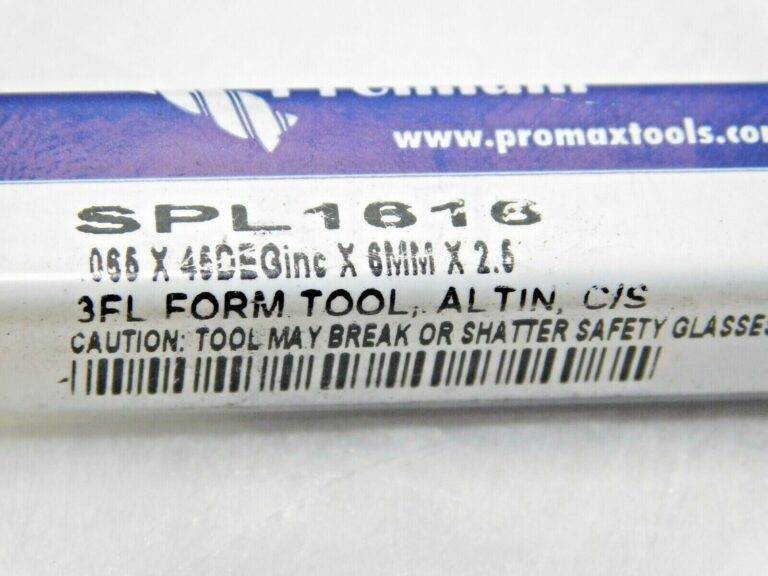 PROMAX Premium Carbide Tapered End Mills .065 x 6mm x 2.5" x 45D Qty 2 SPL1616