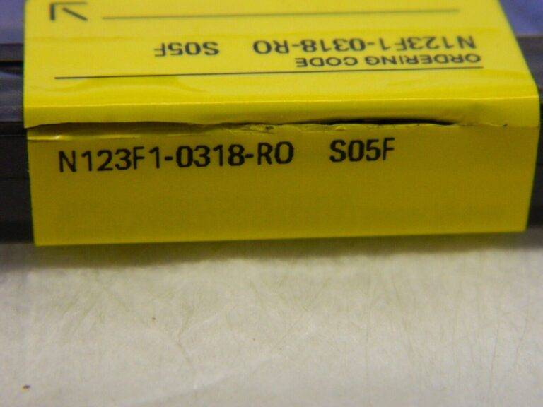 SANDVIK COROMANT Profiling Insert: N123F1 S205, Solid Carbide Qty10 8003646