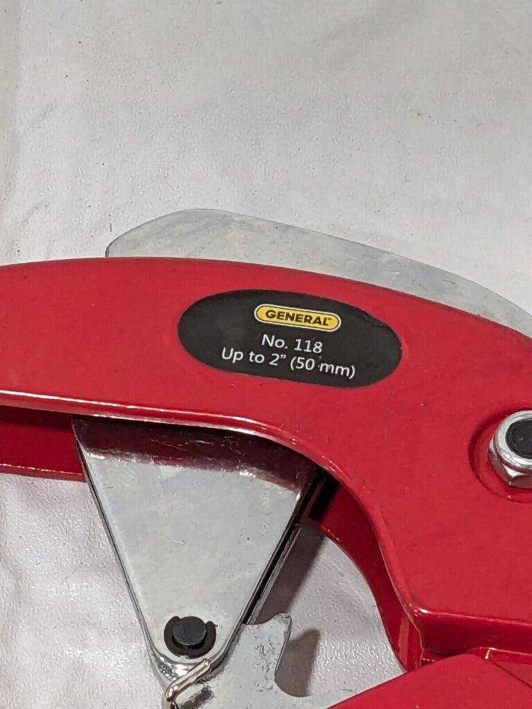 GENERAL Hand Pipe & Tube Cutter: 2" Tube 118 MISSING THE LATCH