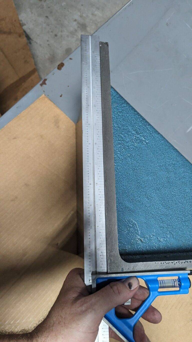 Machined Angle Plate 12" x 12" x 12" Double Web Cast Iron Flat Surface - Damaged