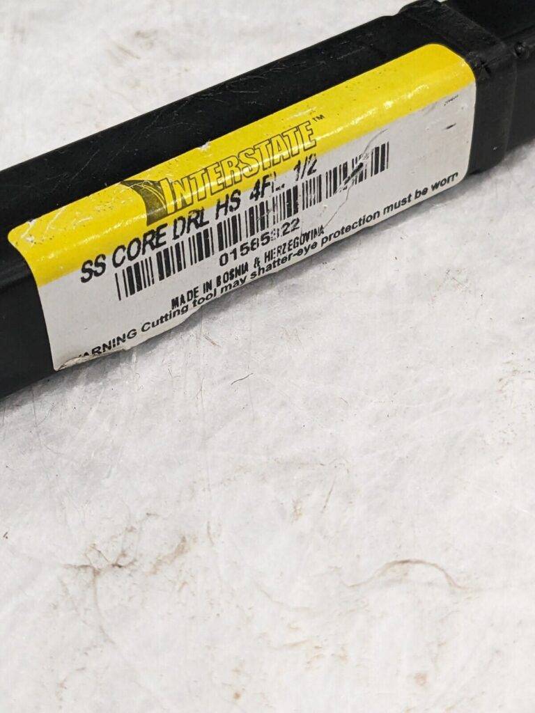 Interstate Core Drill: 1/2" Dia, 118 °, High Speed Steel 01585322