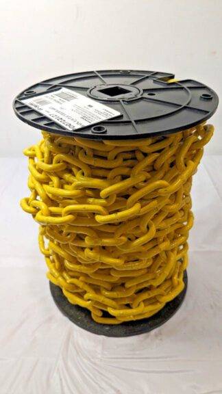 Campbell 1/4" Proof Coil Chain Yellow Polycoat Approximately 60 Ft PD0722127