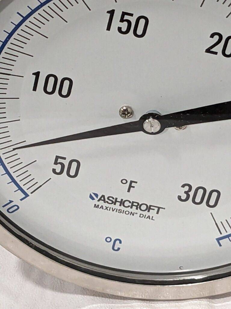 ASHCROFT Bimetal Dial Thermometer: 50 to 300 ° F, 5" Dial, 12" Stem 759426065864