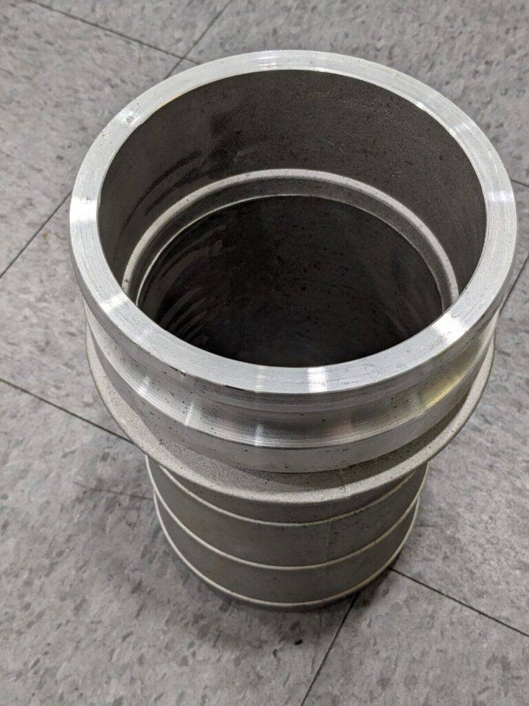 6" Cam & Groove Aluminum Hose Barb Adapter E-600