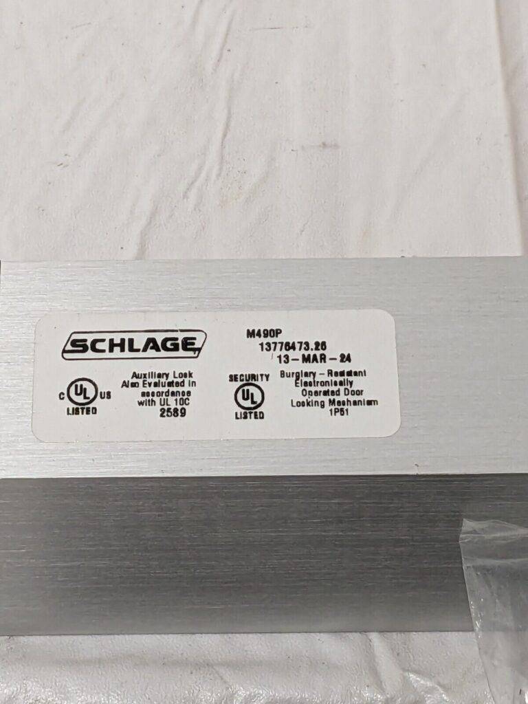 Schlage 12/12V Electromagnetic Lock MISSING SOME HARDWARE M490P