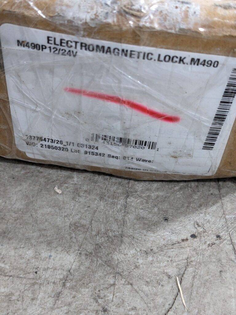 Schlage 12/12V Electromagnetic Lock MISSING SOME HARDWARE M490P