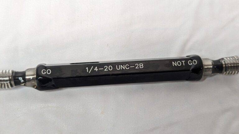SPI Plug Thread Gage Double End Go & No Go 1/4"-20 UNC-2B W/Certs 34-375-6