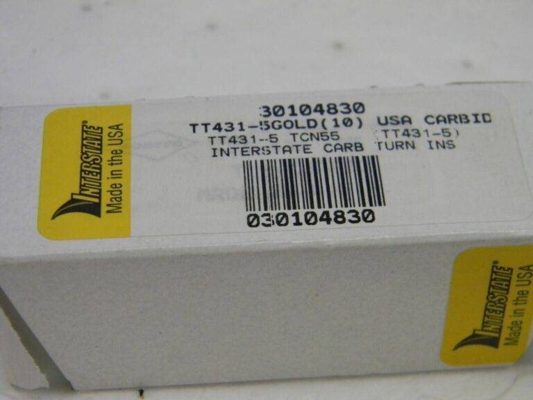 INTERSTATE TT-431 TCN55 Carbide Turning Inserts QTY 10 TT-431-5GOLD