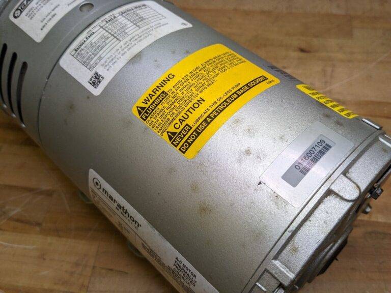 Gast Rotary Vane Vacuum Pump 1/4 HP 220-240v 0523-101Q-G588DX Parts / Repair