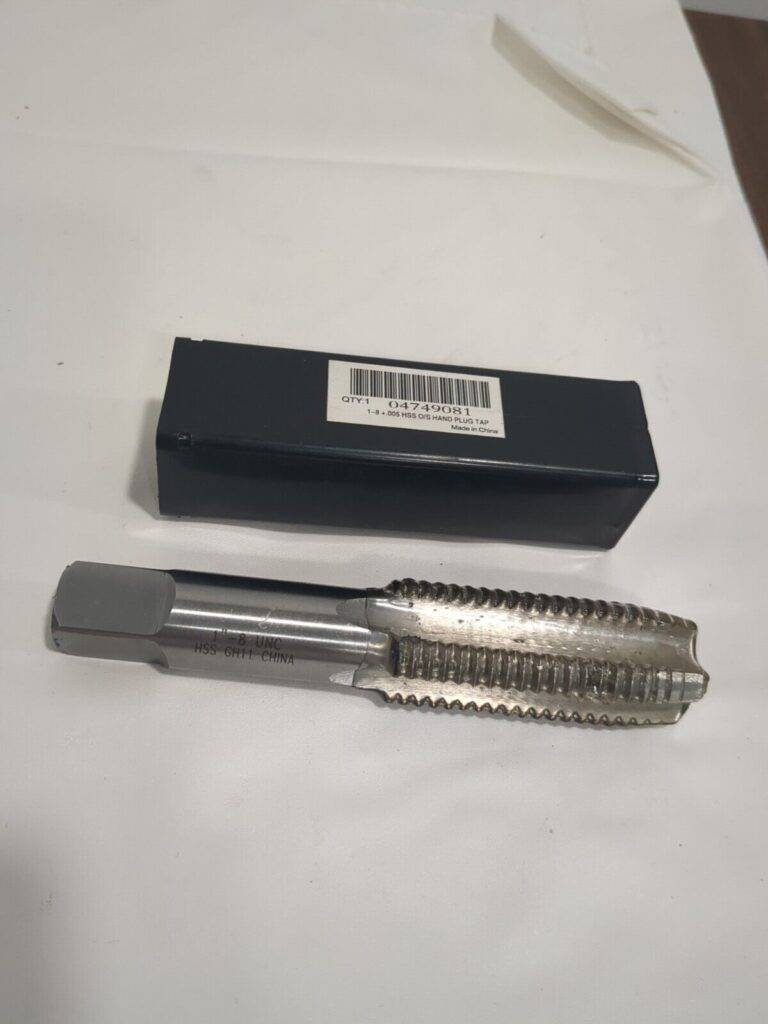 StraightFlute Tap 1-8UNC 4 Fl Plug Chamfer HSS Bright/Uncoated Finish JY4749081