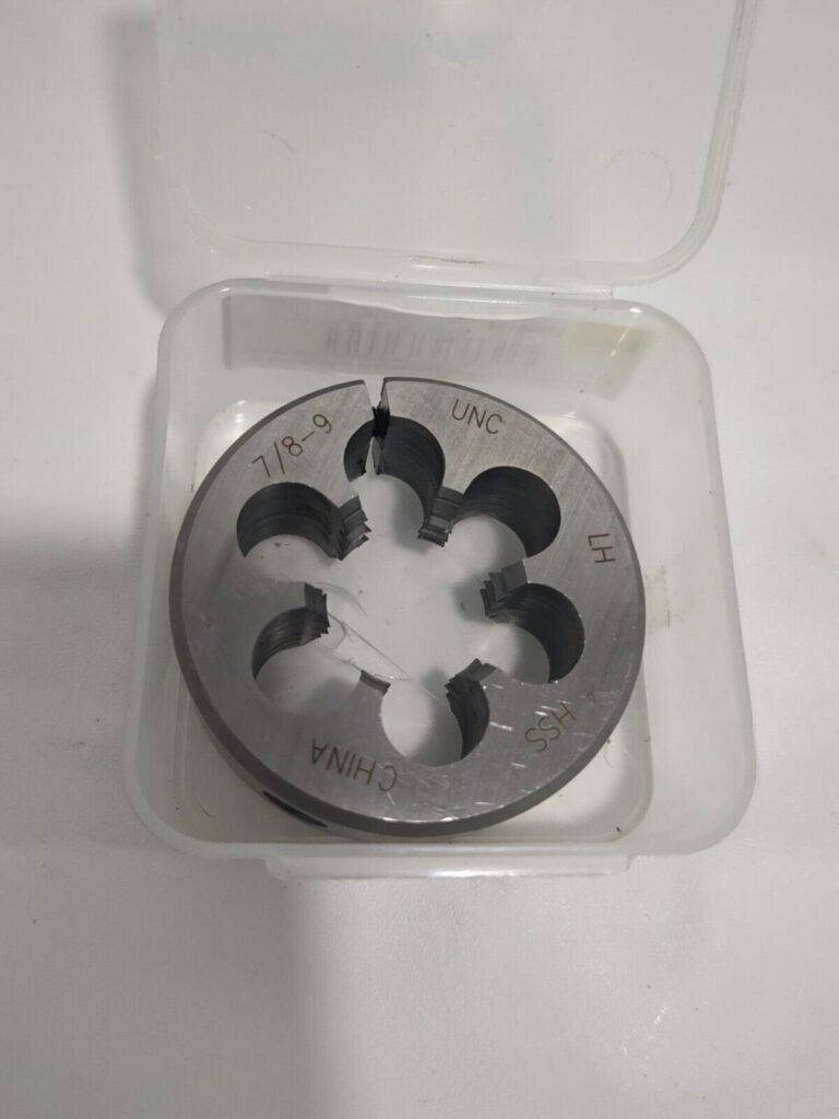 Round Die: 7/8-9, 2" OD, High Speed Steel 314-4374