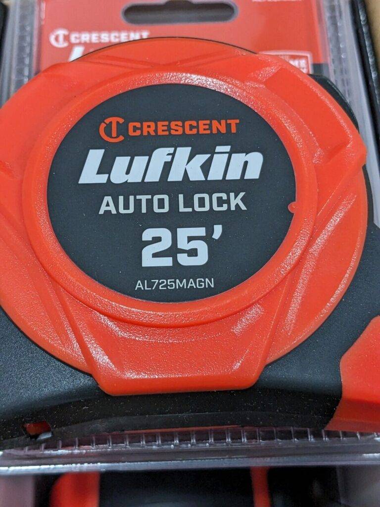 LUFKIN Tape Measure: 25' Long, 1" Width, Yellow Blade Qty 4 AL725MAGN