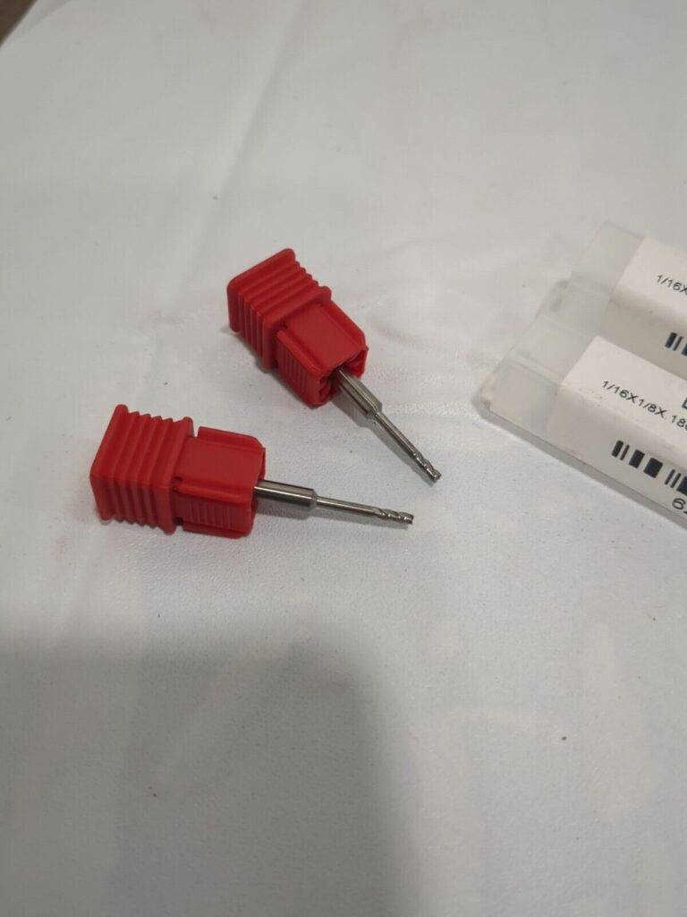 ACCUPRO 2pk Square End Mill 0.0625" Dia 0.1860" LOC 4 Fl SolidCarbide