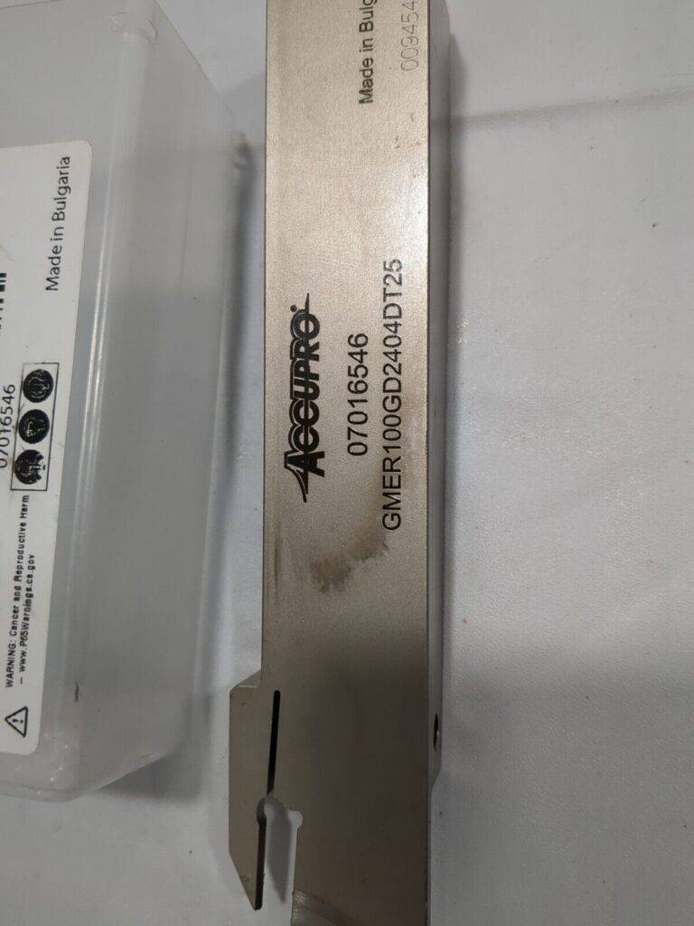 ACCUPRO Indexable Grooving Toolholder: GMER100GD2404DT25, 07016546