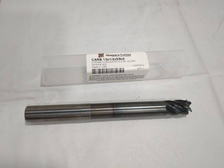 niagara cutter Corner Radius End Mill: 1/2" Dia 5 Fl Solid Carbide 03257910