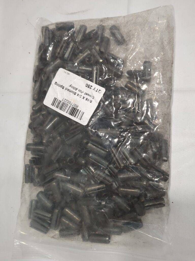 Slotted Spring Pin 250pc: 0.1875" Dia 1070-1090 Alloy Steel R57700227
