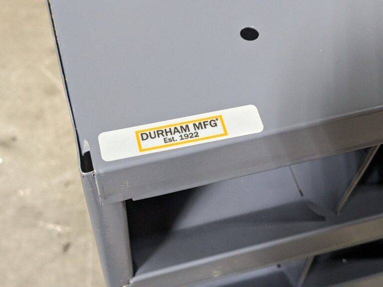 Durham Open Bin Shelving Unit 72 Compartment 34 W x 12 D x 42 H Scratch N Dent