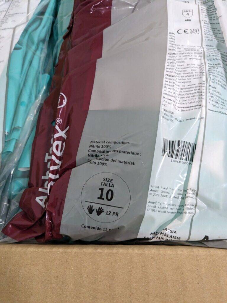 ANSELL Chemical Resistant Gloves: 37-175, 17.00 mil Sz XL Qty 144 117276