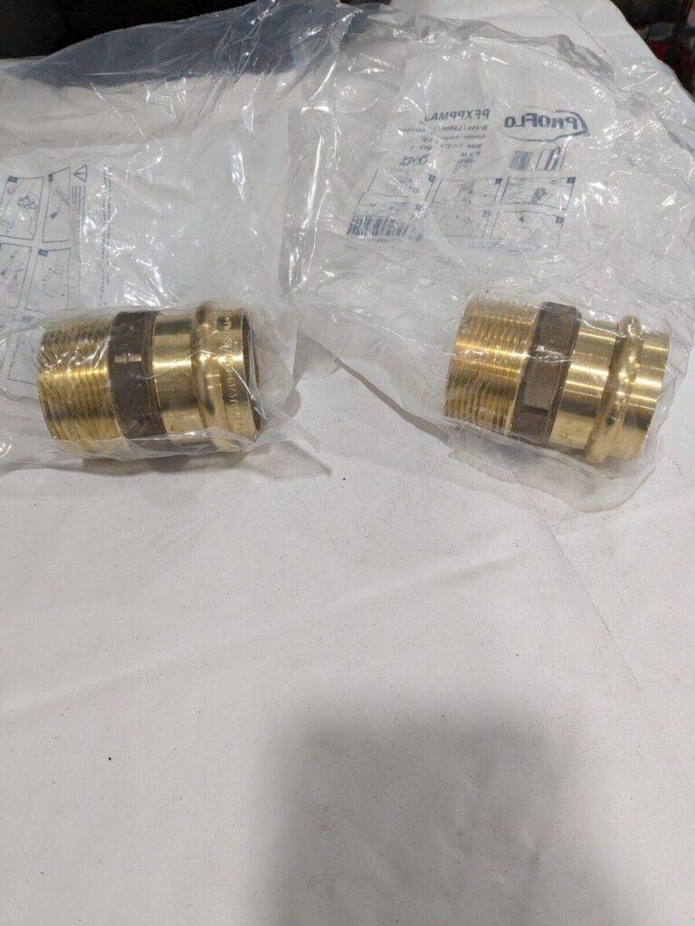 PROFLO 1-1/2 in. Copper Press x MPT Brass Adapter Qty 2 PFXPPMAJ