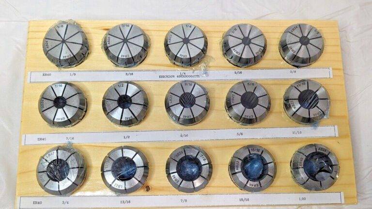 Erickson 15 Piece ER40 Collet Set 1/8" to 1" Capacity 40ERS000SET1 2269975