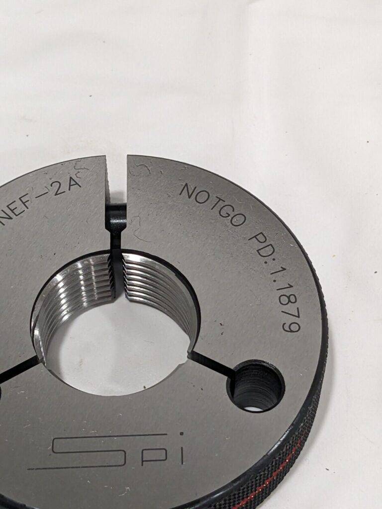 SPI Threaded Ring Gage: 1-1/4-12 Thread, Class 2A, No Go 23-219-9