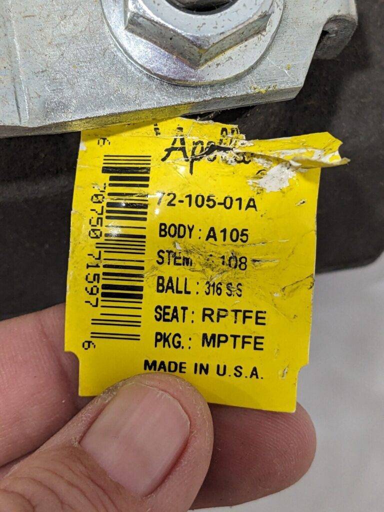 Apollo Standard Manual Ball Valve: 1″ Pipe, Full Port 7210501A